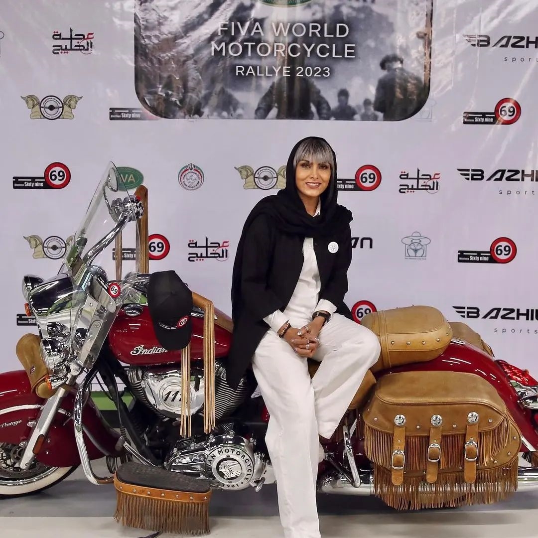 Maryam Talaee; the top motorcyclist of the Austrian Rally 2023