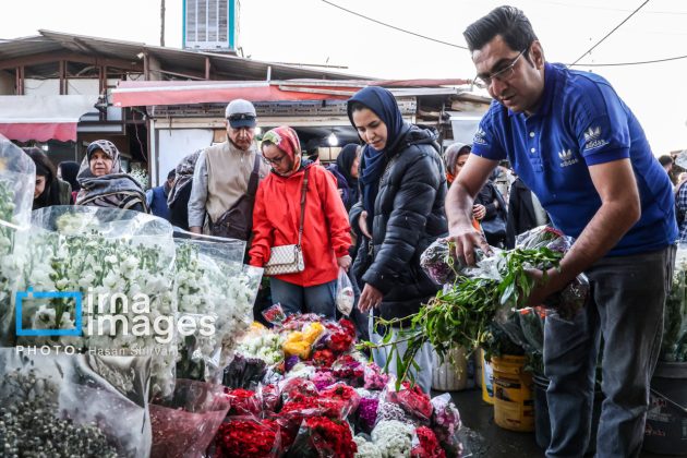 Blooms and cheer: Flower market thrives in Tehran in final days of Persian year