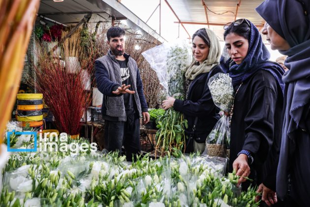Blooms and cheer: Flower market thrives in Tehran in final days of Persian year